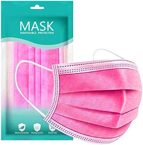 Еднократна маска за лице за възрастен, 10ШТ Женски Мъжки 3Ply Прахозащитен маски за лице В Индивидуална опаковка, Защитен Балаклава