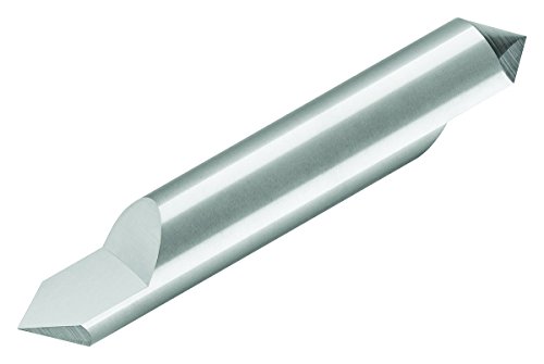 Гравиране нож Micro 100 RNC-375-2X с Мек връх, Двустранен, ъгъл на наклон 90 °, офсетов джолан 3/8 инча, дължина на разреза 1/2 инча, 2-1/2 OAL, AlTiN
