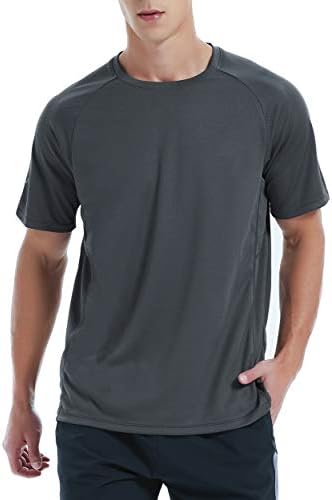 WanNiu Мъжки 3 Опаковки Тренировъчни Тениски Dry Fit, Спортни Тениски за Фитнес зала, Мъжки Окото Влагоотводящие Ризи с Къс ръкав