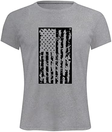 Риза с Флага на сащ, Мъжки Патриотическая Тениска на 4 юли, Тениски със Звездните Ивици САЩ, Ежедневни Графични Потник, Риза Ден На Независимостта