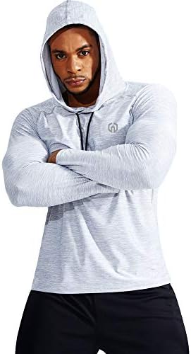 Мъжки Спортни Ризи за джогинг NELEUS Dry Fit с дълъг ръкав За тренировки
