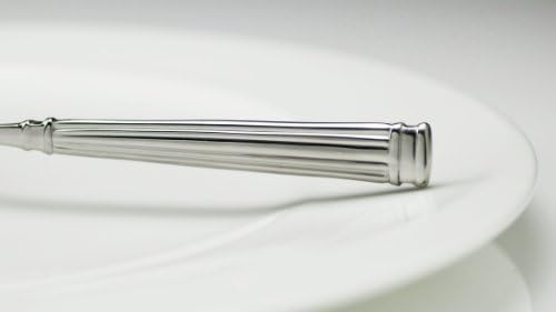 Прибори за хранене от неръждаема стомана Fortessa Doria 18/10, нож за стек с твърда дръжка, набор от 12