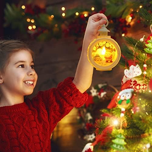 2022 Коледна украса, Подарък за приятели, семейство, Коледни украси, led Малък Кръг светлина, Нова детска Ръчно Подарък Витрина, Окачване,