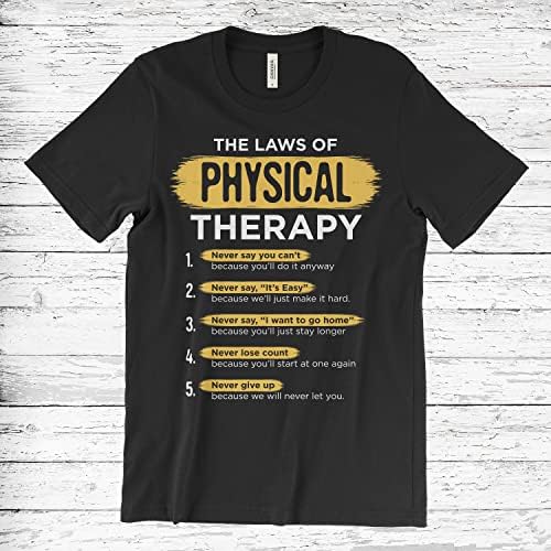 Риза Физиотерапевт The Laws Of Physical Therapy Тениска С Къс Ръкав Подарък За Физиотерапевт Тениска За Физиотерапия
