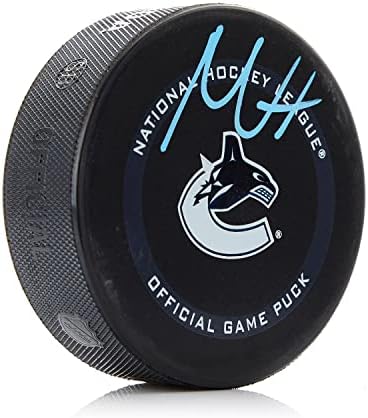 Нилс Хогландер Ванкувър Канъкс е Подписал Официалната игра миене - за Миене на НХЛ с автограф