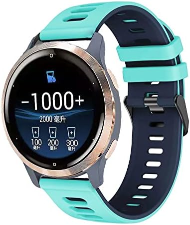 SAWIDEE 20 мм, 22 мм и каишка за Garmin Forerunner 245 645 55 3 Venu Каишка за Samsung Galaxy Watch 3/4 быстросъемный силиконов маншет (Цвят: J, размер: 20 мм Forerunner 645)