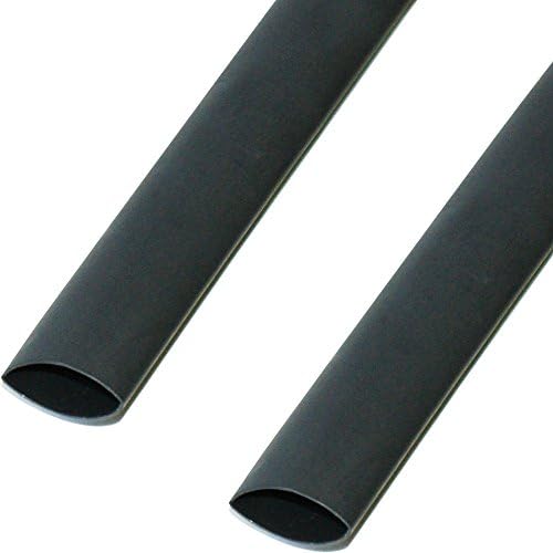Свиване тръба 2: 1 черно на избор 13 размери и 4 дължина по квадратни метра (0,8 мм вътре, 1 м)