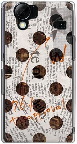 CaseMarket SoftBank AQUOS Phone (102SH) Прозрачен твърд калъф от поликарбонат [Бяла вестникарска dot]
