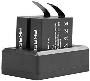 Акумулаторна Батерия за Екшън камери AKASO Brave 7 LE 2x1350 ма с Двойно Зарядно устройство от USB
