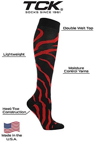 TCK Спортни Чорапи Krazisox в ивицата цвят Зебра