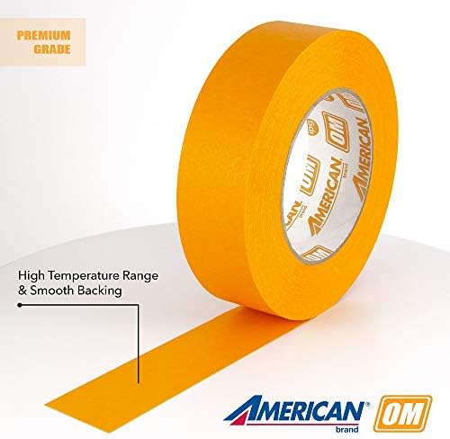 Американската маска OM3655 IPG OrangeMask, 1,41 инча x 60 ярда, оранжева, (24 опаковка)
