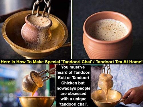 Печени Глинени чаши Кхуллад Тандури Чай Чай комплект от 6 чаши (100 мл)