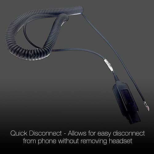 Кабел-адаптер за слушалки A10-16 директно свързване, който е съвместим с вашите слушалки на Plantronics, GTW 66268-03 от Global Teck,