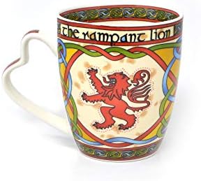 Комплект Royal Tara от 2 Порцеланови чаши с широко разпространена Лъв - Шотландски плетене