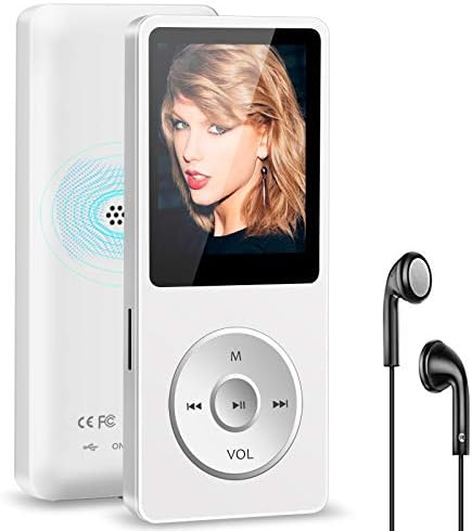 MP3-плейър с Bluetooth, Skybess 32 GB Преносим музикален MP3 плейър без загуба с високоговорител/FM радио/Диктофон/Електронна книга/будилник