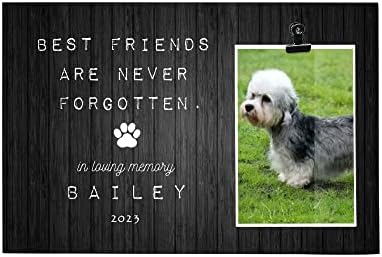 Най-добрите приятели никога не са забравени, В любов на паметта на Кучето Dandie Dinmont Териер Персонални Рамка За Клип В Памет на Кучето,
