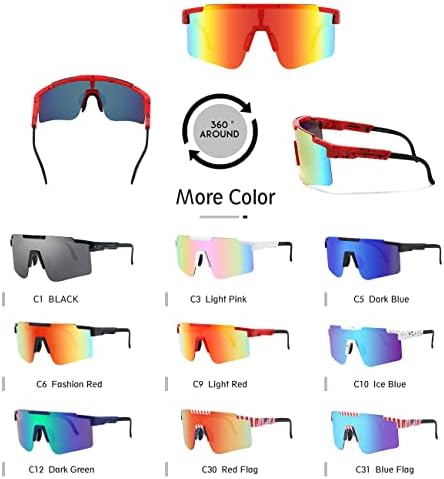 Слънчеви Очила MALIDAK За Колоездене, Спортни слънчеви очила с UV 400, Поляризирани Ветроупорен Спортни Очила На Открито