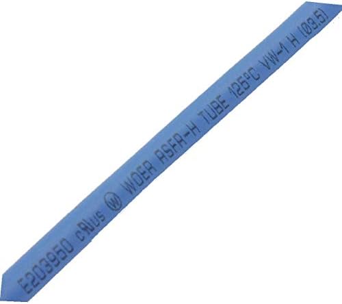 Свиване тръба X-DREE Дължина от 6 m 20 фута диаметър 3,5 мм, свиване тръба син цвят (Tubi termorestringenti против tubo termorestringente