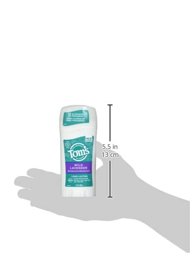 Натурален Дезодорант Tom ' s of Maine продължително действие без съдържание на алуминий за жени, Лавандула, 2,25 oz (опаковка от 2 броя)