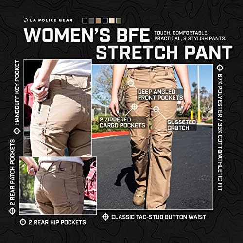 Дамски Стрейчевые Тактически Панталони-Карго LA Police Gear BFE, Тактически Панталони, Спортни Cut за жени, Дамски Леки Тактически Панталони