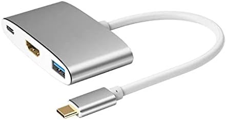 TWDYC USB-хъб USB C към HDMI-Съвместим Високоскоростен hub USB3.0 5 Gbit/s С поддръжка на видео 4k 60 W Type C Бързо зареждане