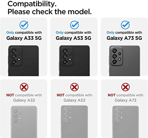 Защитно фолио за екрана на обектива на камерата Spigen с закалено покритие [GlasTR-Optik], предназначени за Galaxy A73 5G / Galaxy а a53 5G / Galaxy A33 5G - 2 опаковки