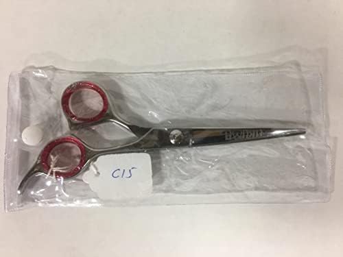 Ножица за Подстригване на Коса Ножици 6Фризьорски салон Обикновени Ножици От Японска Стомана със Сменяеми вложки за Пръстите