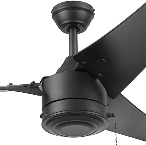 Модерен вентилатор на тавана Prominence Home 52 Talib Modern, 3-Лопастный, Без светлина, Да работи върху влажна среда, под формата На