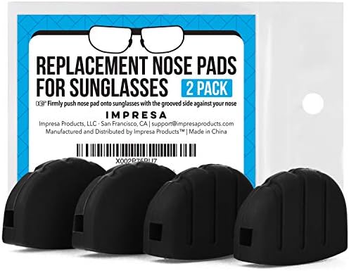 Носа облицовка IMPRESA [2 чифта] за слънчеви очила Maui Джим Sport и Martini Sport - работа на смени носа част - на лигавицата на Носа