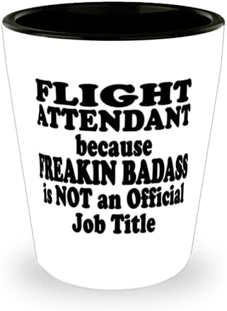Стюардеса, защото Долбаный закачка НЕ е официална длъжност - Забавно керамична чаша - Отличен за стюардеси
