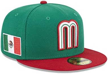 Световната бейзболна класика 2023 - Мексико, Нова ера, 59-подножието приталенная шапка (as1,: Числова, Числовая_7_и_5_высоких цвята),