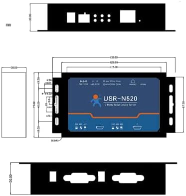 Сървър Ethernet Lubeby Smart ЮЕСАР-N520 с двойно последователно устройство RS232 RS485 RS422