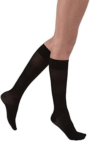 Компресия чорапи JOBST UltraSheer, 15-20 мм живачен стълб. супена с Височина до коляното, мека облегающая лента, Вътрешен чорап