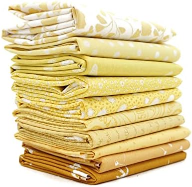 Жълта дебела една четвърт от опаковки (YE.10FQ) от Смесен Designers за Southern Fabric