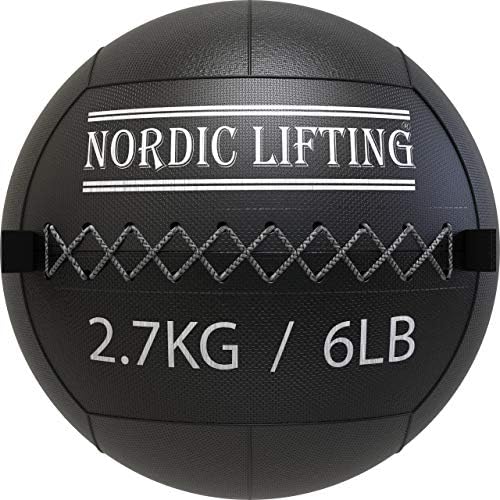 Nordic Lifting Wall Ball с Тегло 6 килограма в комплект с Обувки Venja, с Размер 10 - Бял