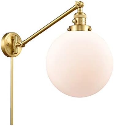 Иновации 237-SG-G201-10 Въртяща лампа One Light от колекцията на Franklin Restoration, Сатиновое злато