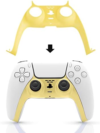 Предна панел на контролера PS5, Аксесоари PS5 Жълт Цвят, Украса за контролер PS5 Dual Sense - Светло жълто
