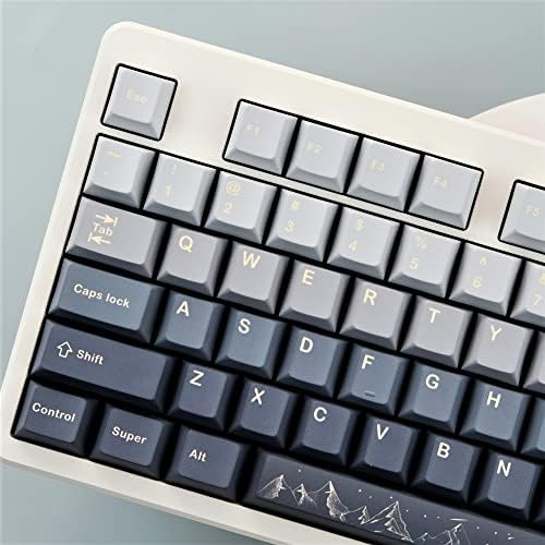Пълен комплект капачки за ключове Cherry Profile PBT 129 Keys, Сублимация на боя, съвместимост с подредбата ANSI, за механични клавиатури