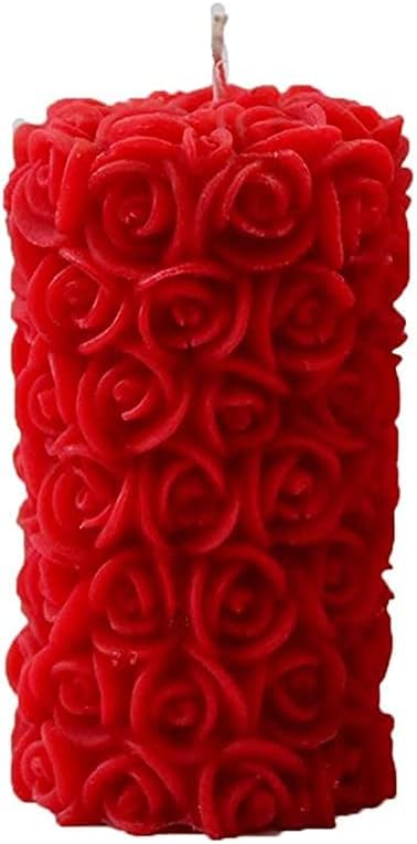 Силиконовата 3D роза Matin 3 Слоя, Ръчно изработени, работа на смени формата за сапун и цветни свещи (Тегло рози на изхода: 100 гр)