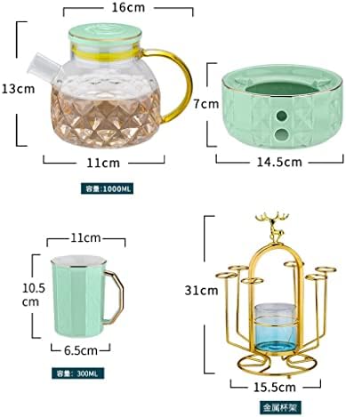 CXDTBH Комплект Чаши за вода, Следобеден чай, Чай набиране, за вода, Началната Дневна, скандинавски Керамични Чаена Чаша, Цвете чайник