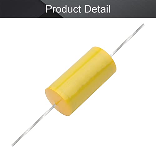 Изберете Аксиален Кондензатор Тип на Полипропиленова тъкан с Осово теглене на Цилиндричен 100 vdc 5,6 icf 17 * 31 мм, Жълт цвят за аудио