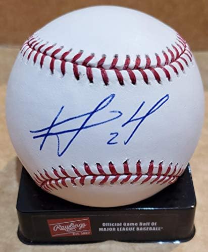 Официален представител на Мейджър лийг бейзбол ДИЛСОН HERRERA с Автограф - Бейзболни топки С Автографи