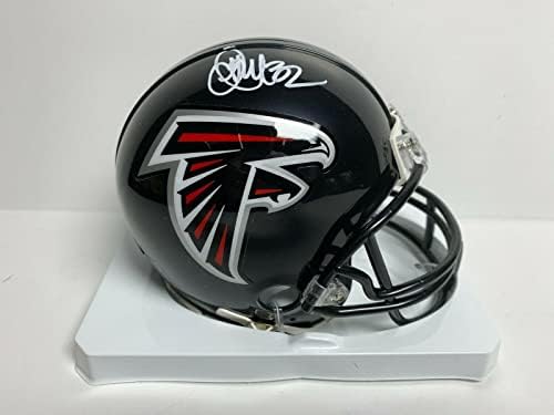 Джамал Андерсън Подписа мини-Каска Atlanta Соколи PSA 9A67949 - Мини-Каски NFL с Автограф