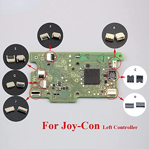 2 бр. Печатна платка спк стартира строителни Конектор Гнездо Скоба Порт за Nintendo Switch NS Joy-Con JoyCon Комплект за подмяна на контролера