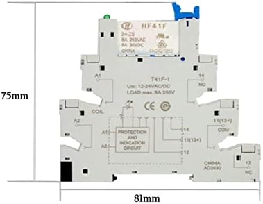 HIFASI Мини Ултра-solid state relay модул Модул T41F-3 HF41F-024-012 DC24v 12v 5v Малки Начин резьбового свързване на реле (Размер: T41F-2