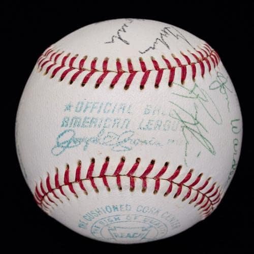 Прекрасни бейзболни топки 1968 година HOFers/Stars с автограф Гуса Гослина, Джо Медвика и Джо Кронина JSA - Бейзболни топки с автографи